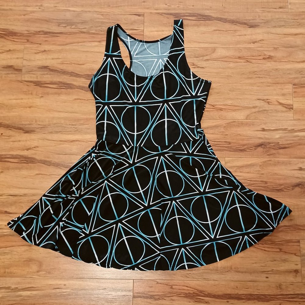 Harry Potter Deathly Hallows Skater Dress